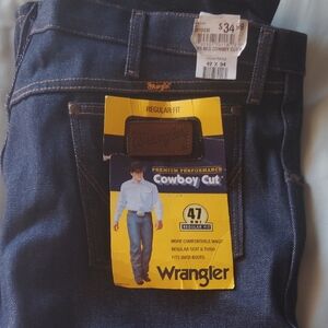 Wrangler Men's Cowboy Cut Regular Fit Jeans - Blue